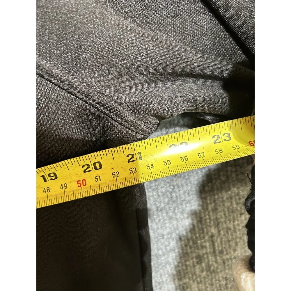 North Face Softshell Jacket Womens 2XL Black Full Zip Stu's Logo Fleece Outdoor